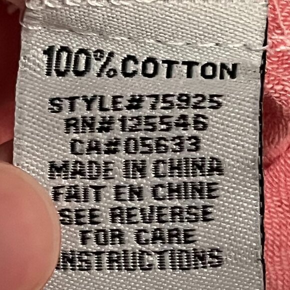 Habitat clothes to live in pink asymmetric stripe button up blouse lagenlook - Picture 9 of 10